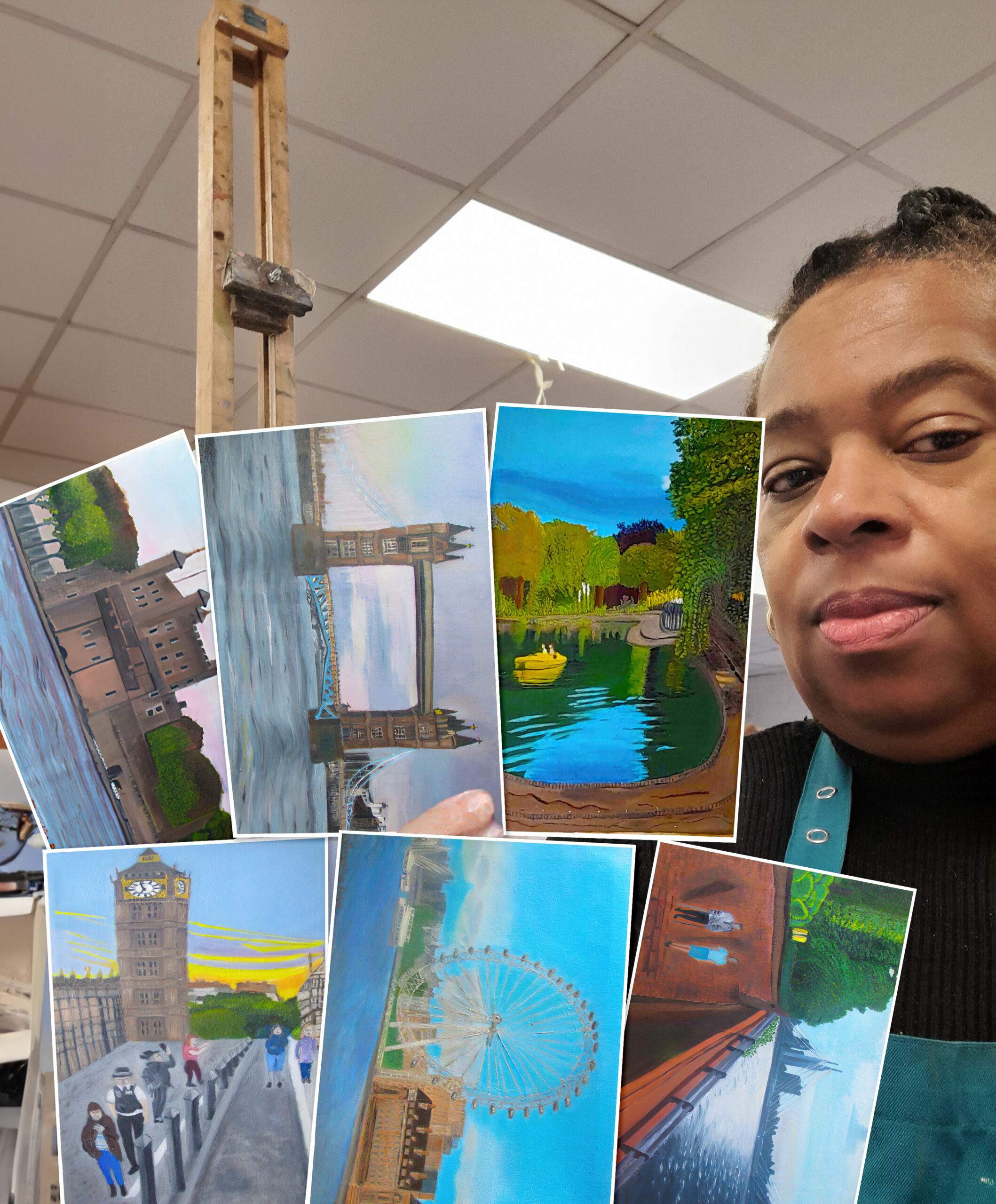 Artist at work
