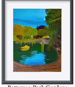 Battersea Park Selection of A4 prints ready to hang